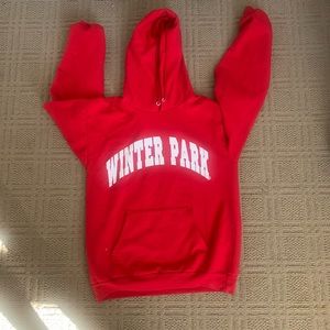 Winter park red hoodie